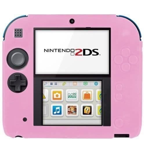Ultratunnt silikonrosa fodral till Nintendo 2DS