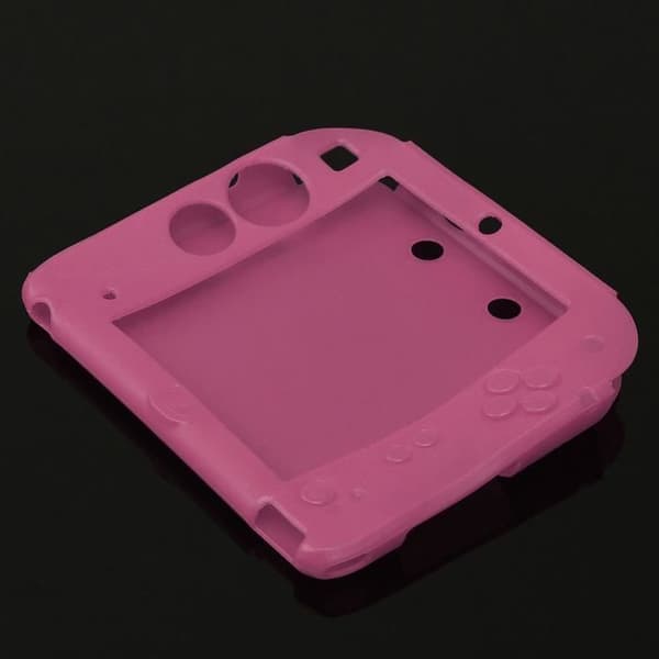 Mjukt silikonfodral Stötsäkert skyddande skydd för Nintendo 2DS-konsolen Rose Pink