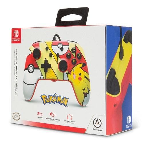 PowerA Pikachu Pop-Art Enhanced Wired Controller for the Nintendo Switch