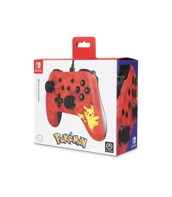 PowerA Pikachu Pokeball Red Enhanced Wired Controller for the Nintendo Switch