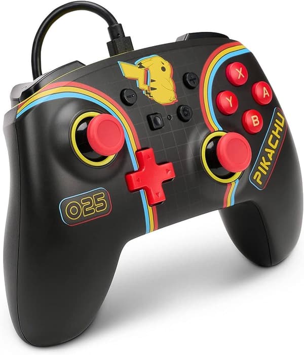 PowerA Pikachu Arcade Enhanced Wired Controller for the Nintendo Switch