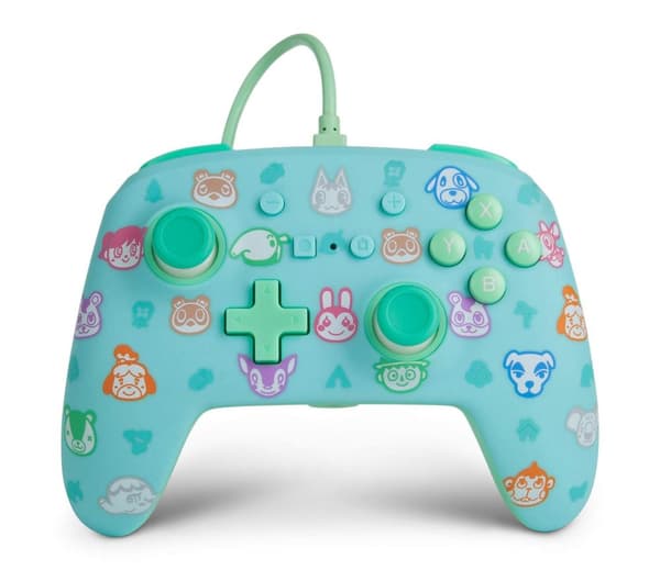 PowerA Smiley Animal Crossing Enhanced Wired Controller for Nintendo Switch