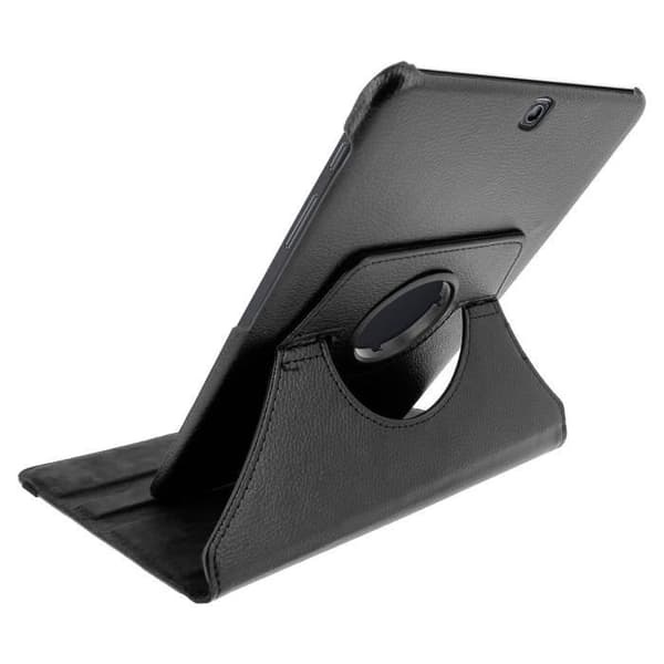 Etui - Samsung - Galaxy Tab S2 9.7 - Justerbar Fodral - 360° Stöd - Eco-Läder Svart