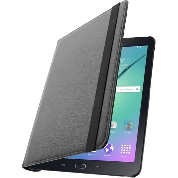 Etui - Samsung - Galaxy Tab S2 9.7 - Justerbar Fodral - 360° Stöd - Eco-Läder Svart