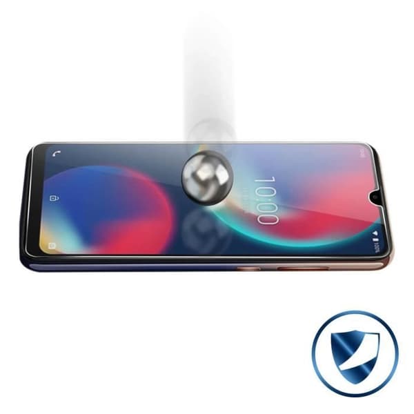 Skärmskyddsfilm - Wiko - View 4 / View 4 Lite - 9H härdat glas - Stötsäker - Transparent Vit