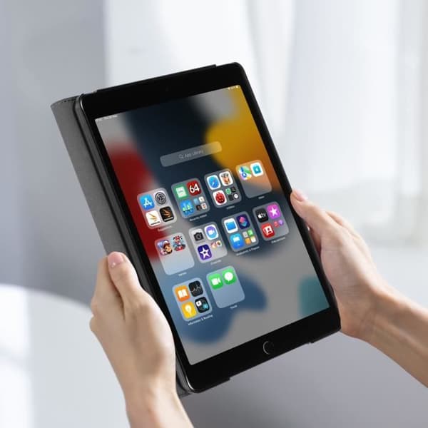 Fodral - Gecko Covers - Easy-Click 2.0 - iPad 10.2 (2019-2021) - Heltäckande skydd - Justerbart ställ