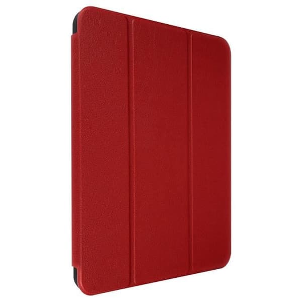 iPad 10.9-skydd - Ekoskinn - Röd - Videostöd - Tangentbordsstöd - Hel skydd
