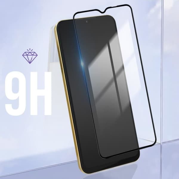 Skärmskyddsfilm - Xiaomi - Poco M5 - Härdat glas - 9H hårdhet - Anti-fingeravtryck svart