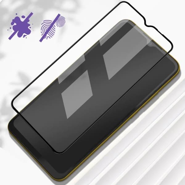 Skärmskyddsfilm - Xiaomi - Poco M5 - Härdat glas - 9H hårdhet - Anti-fingeravtryck svart