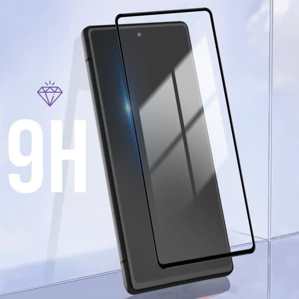 Skärmskyddsfilm - Google - Pixel 6a - Härdat glas - 9H hårdhet - Anti-fingeravtryck svart