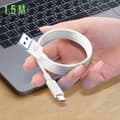 Miniatyrbild 4 av 4: Kabel USB-C Laddning och dataöverföring Intensitet 1A Längd 1,5m Vit