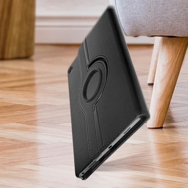 Foliofodral till Lenovo Tab M10 Plus Gen 3 Roterande Stativ Landskap Porträtt Svart