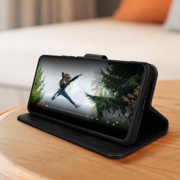 Fodral till Xiaomi 13 Pro - Chesterfield - Kortförvaring - Videostöd - Svart