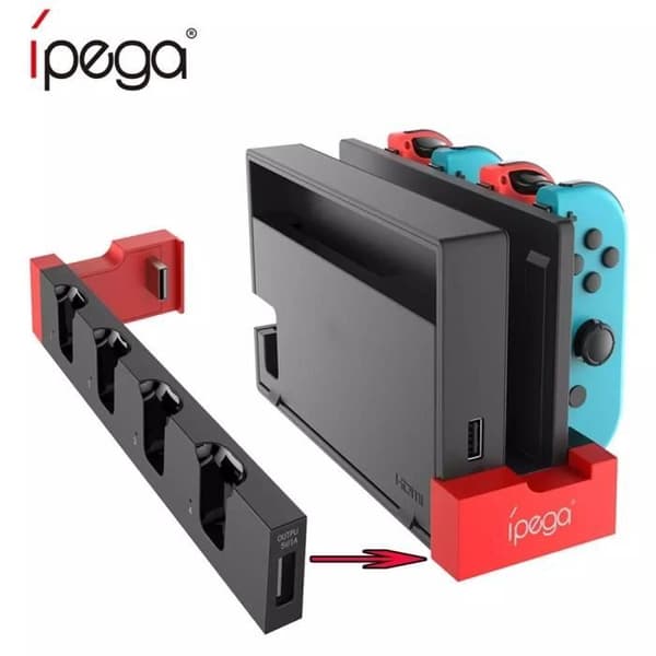 Styr batteriladdare för Nintendo Switch Joy Con Joycon Laddningskonsol