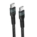 Miniatyrbild 2 av 4: Kabel USB-C till USB-C Strömförsörjning 60W Snabbladdning Längd 1,8m LinQ Svart