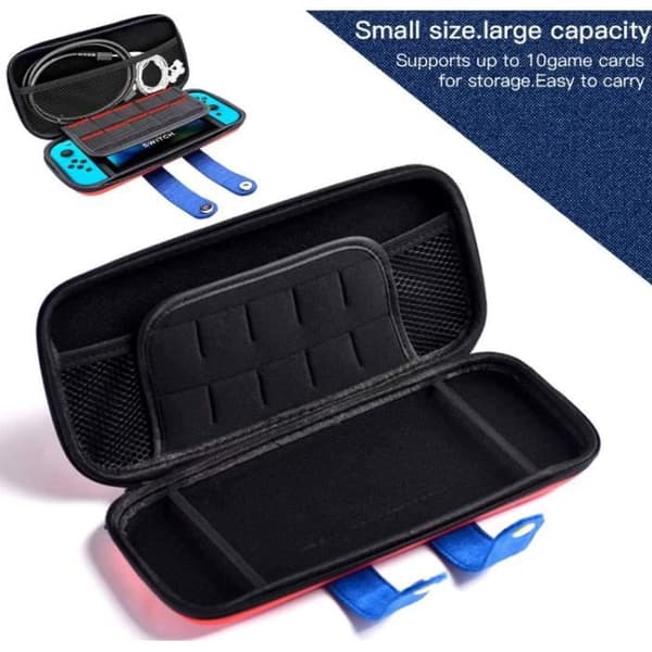 Fodralväska för Nintendo Switch, komplett skyddsfodral som är kompatibelt med Nintendo Switch-tillbehör