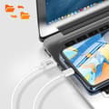 Miniatyrbild 3 av 4: Kabel USB till USB typ C Charge and Synchro Snabbladdning 5A 3m LinQ Vit