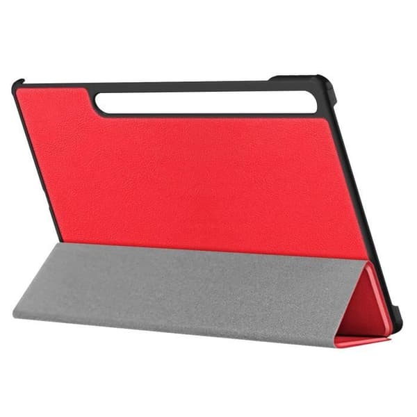 Skal till Samsung Galaxy Tab S9 - Smart Skal - Röd - Fullständigt skydd - Stativstöd