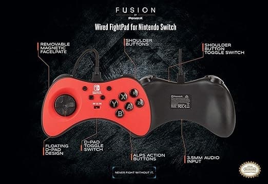 PowerA Fusion Wired Fightpad for Nintendo Switch Sega Saturn
