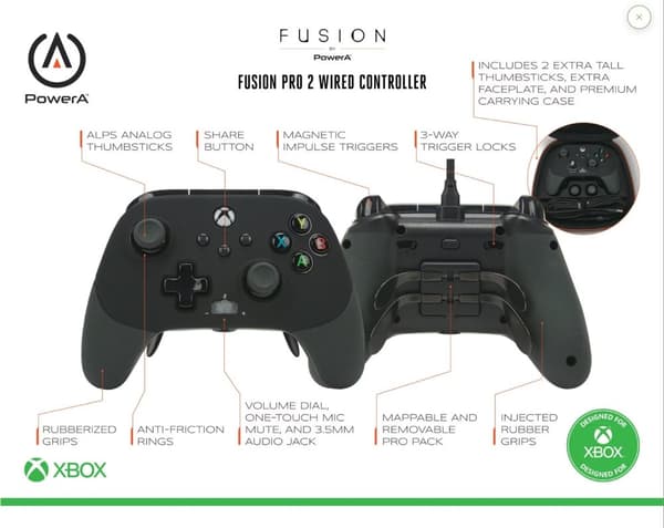 PowerA FUSION Pro Wired Controller for Xbox Series S/X