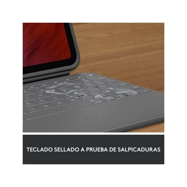 Fodral för iPad + tangentbord Logitech Rugged Folio Spanska Qwerty