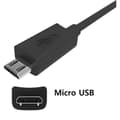 Miniatyrbild 3 av 4: Autoladdarpaket + 1 mikro-USB-kabel för Huawei Enjoy 20e Helio P35 Ultrakraftig 2X-laddare (5V - 2.1A) + 1 1M kabel - SVART