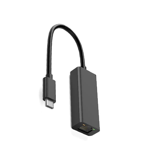 INF Nätverksadapter USB-C Gigabit Ethernet Svart