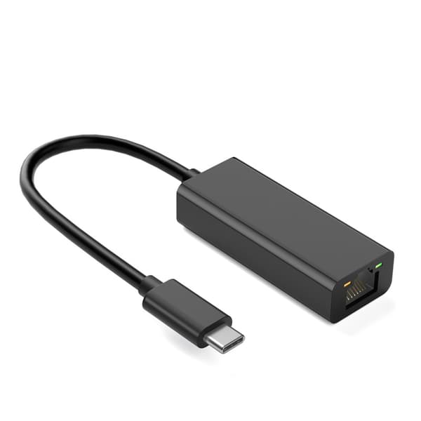 INF Nätverksadapter USB-C Gigabit Ethernet Svart