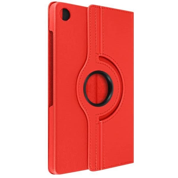 Foliofodral - Samsung - Galaxy Tab A9 Plus - Röd - 360° rotation - Fullständigt skydd