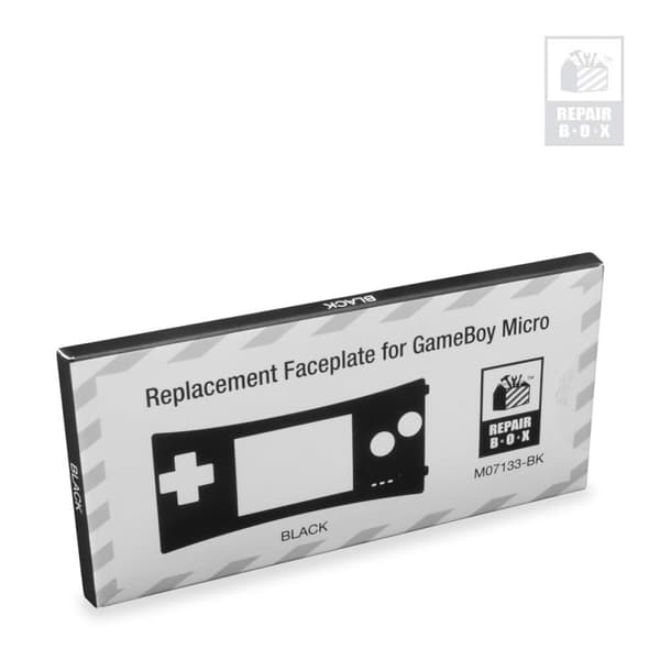 Faceplate yhteensopiva Nintendo Gameboy Micro Musta