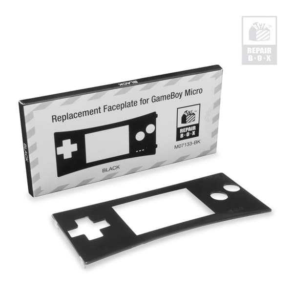Faceplate Kompatibel med Nintendo Gameboy Micro Svart