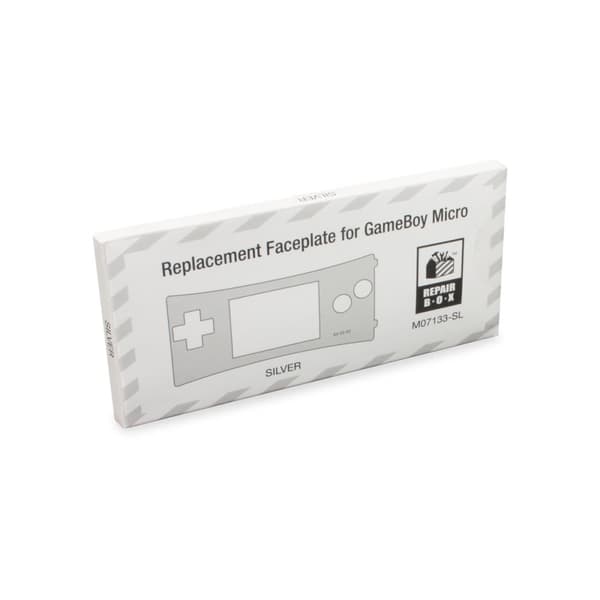Faceplate Kompatibel med Nintendo Gameboy Micro Silver