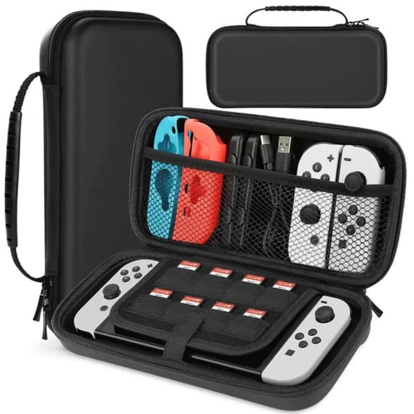 Hård Förvaringsväska Nintendo Switch OLED Kompatibel Svart