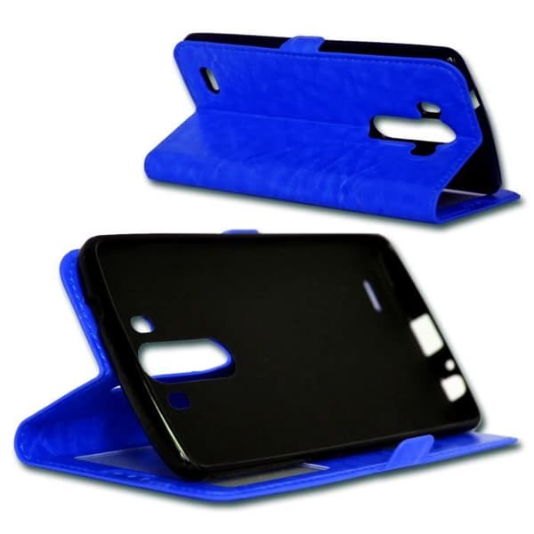 Blå Folio Case Cover för LG K10 By Ph26®