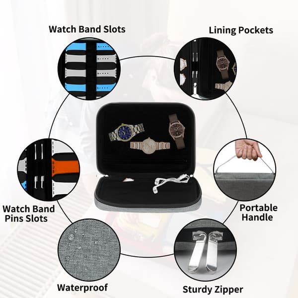 INF 40 Slots kellon rannekkeiden säilytyskotelo Apple Watch Ranneille