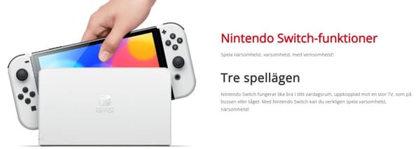 Nintendo Switch 7" OLED med 64 GB lagring, neon joy-con