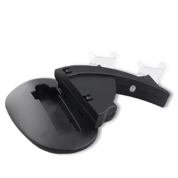 Ny modedesign OIVO Dual USB Charge Dock Gaming Controller Laddningsställ för Sony Play Station 4 PS4 Laddare - Svart