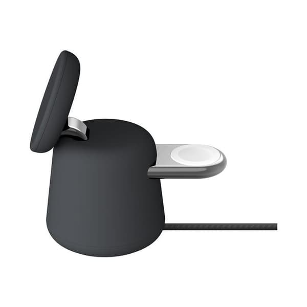 Laddstation - MagSafe - 2-i-1 - Snabbladdning - Laddning av AirPods - Grå/Svart
