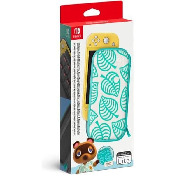 Bärväska och skärmskydd för Nintendo Switch Lite • Animal Crossing: New Horizons Edition