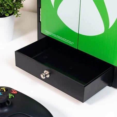 OFFICIELL XBOX allt-i-ett-skåp - För videospel + headset + kontroller och kablar