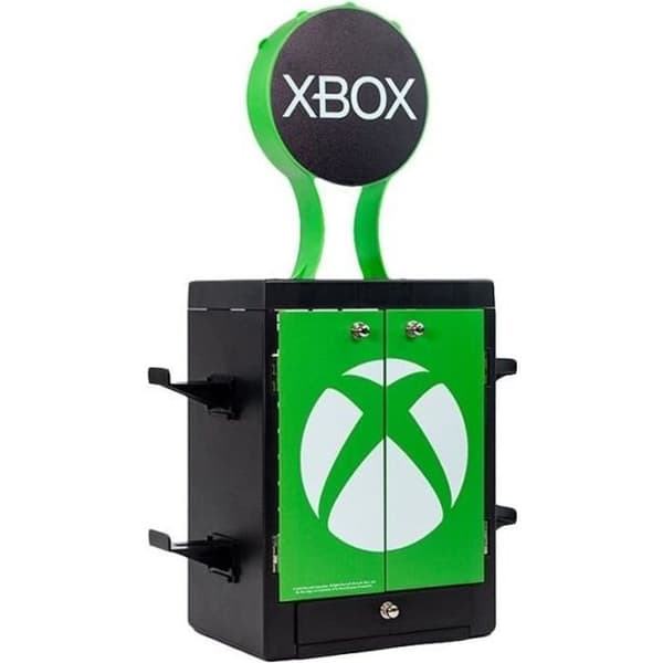 OFFICIELL XBOX allt-i-ett-skåp - För videospel + headset + kontroller och kablar