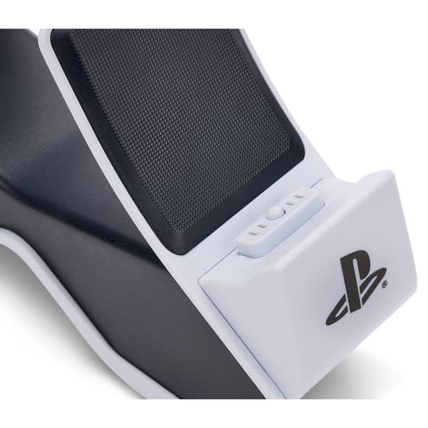 Dubbel laddstation - POWER A - PS5 DualSense - Vit - Laddar 2 handkontroller samtidigt - LED indikator