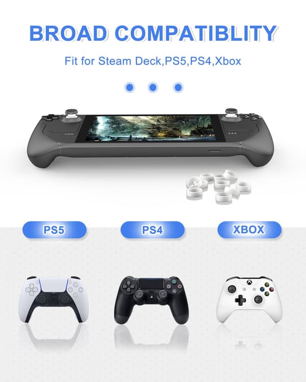 INF Silikone Thumbstick Grip Sæt til Gaming Controllere