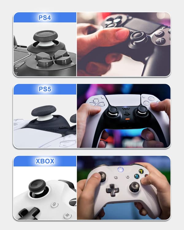 INF Silikone Thumbstick Grip Sæt til Gaming Controllere