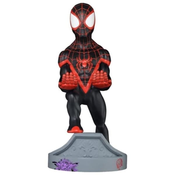 MILES SPIDERMAN Figurine - Controller / Smartphone Rest - Utsökt spel Svart, Röd
