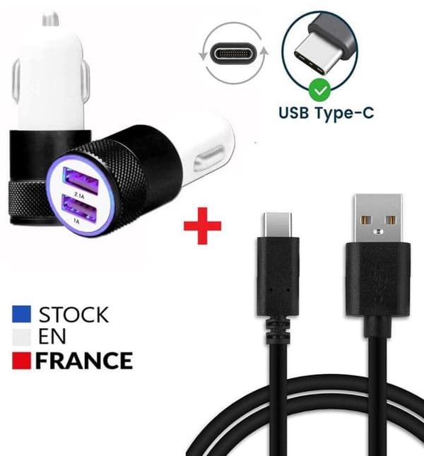 Autoladdarpaket + USB typ C-kabel för Xiaomi 14T Ultrakraftig och snabb laddare + 1 1M-SVART kabel