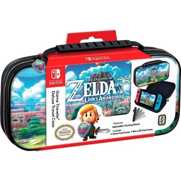 Transportfodral - Nintendo™ - Zelda - Skydd - Lutande stöd - Förvaring för spel och kort
