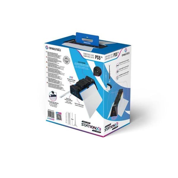 Laddningsstation - Oniverse - PS5 - Snabbladdning - 3 enheter samtidigt - USB-C