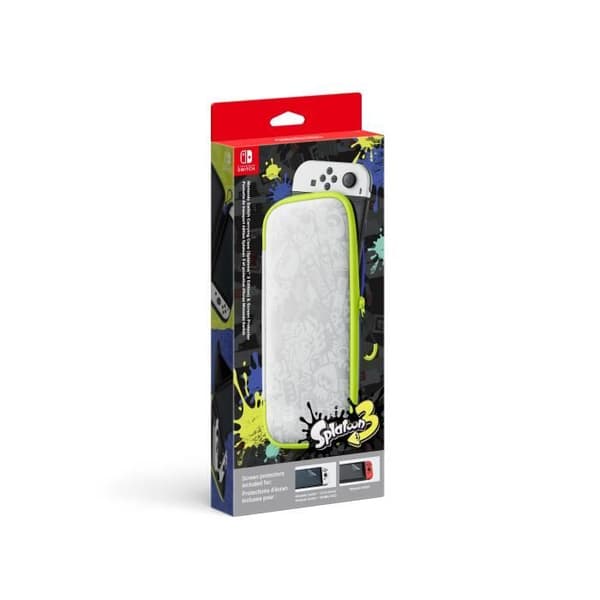 Bärväska och skärmskydd för Nintendo Switch OLED • Splatoon 3 Edition