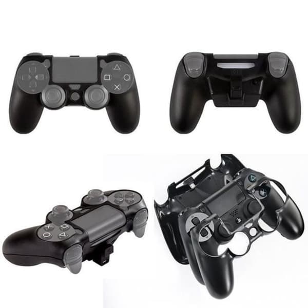 Gioteck skyddsfodral med inbyggt batteri för Sony PlayStation 4 PS4 Controller Pad - Svart